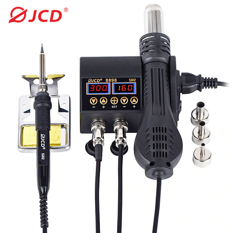 Smd Rework Station Hot Air Soldering 2 In 1 - 2 in 1 750W ホットエアガン LCD