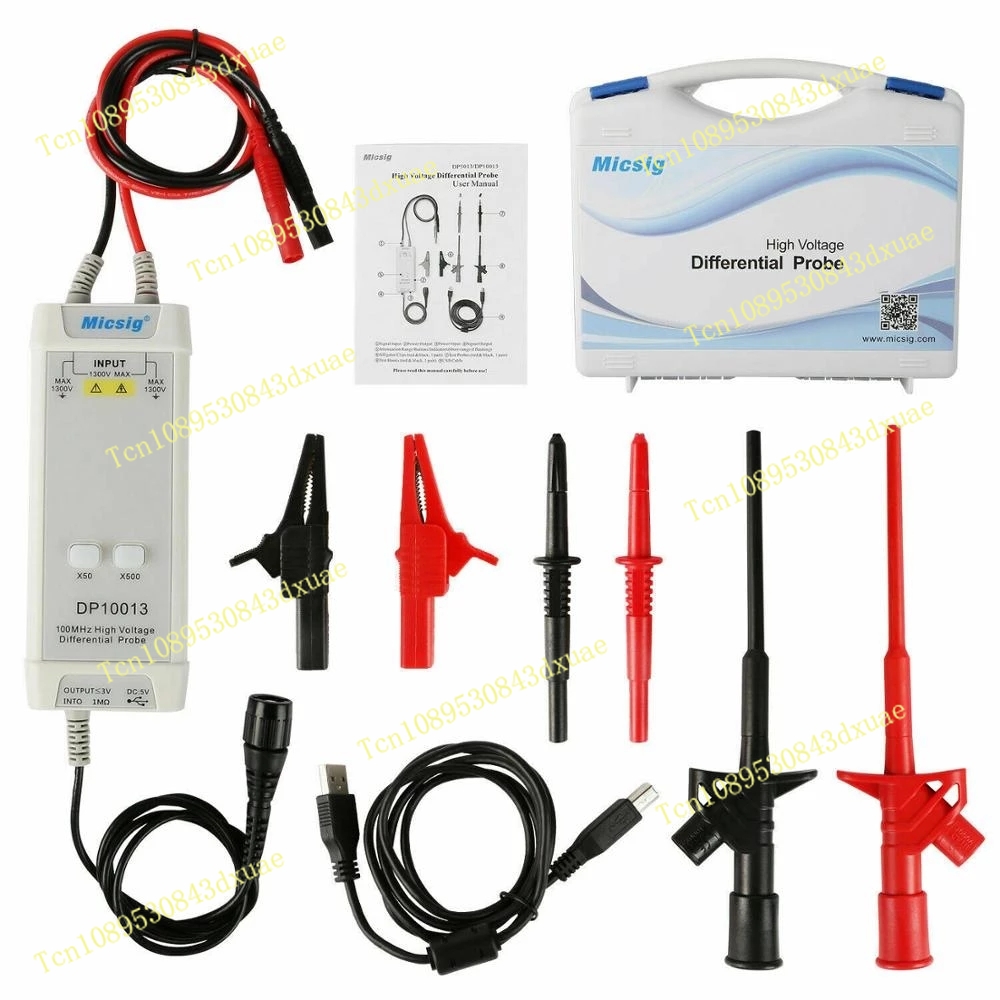 High Voltage Differential Probe 100Mhz 1300V - 2025Micsig オシロスコープ 1300V 100MHz 高電圧差動プローブ DP10013