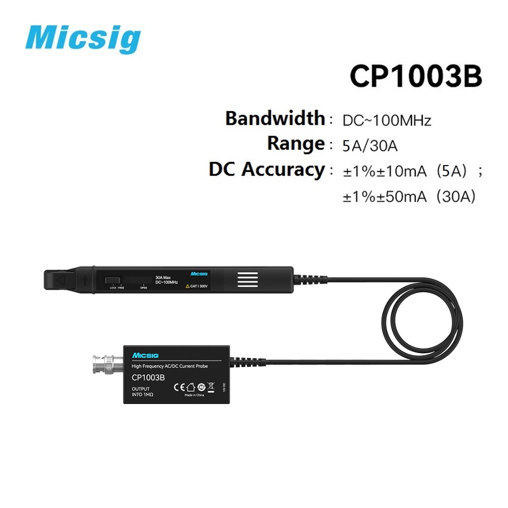 Current Probe Ac Dc 50Mhz Oscilloscope - Micsig 高周波 CP1003B CP503B AC/DC 電流プローブ