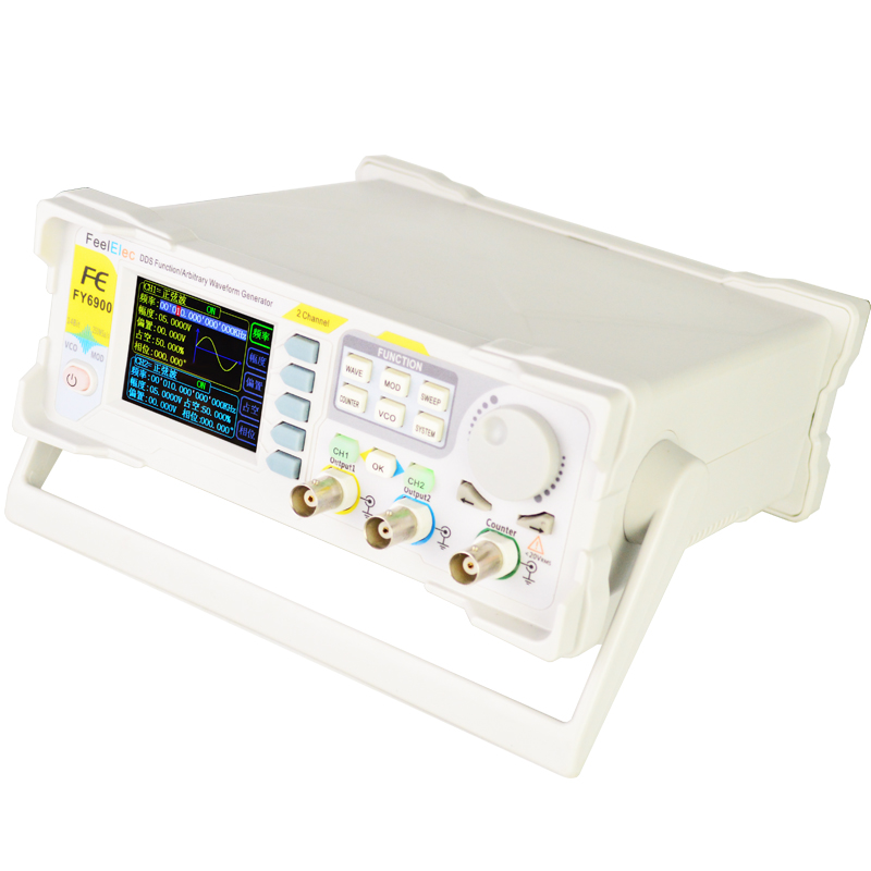 新しいFY6900デュアルチャンネルDDS機能任意波形信号発 - Dual Channel Arbitrary Waveform Function Generator 60Mhz のレビューと価格