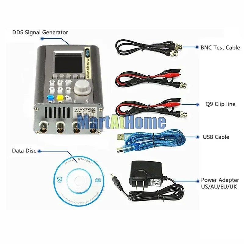 デジタル・デュアルチャンネルDDS信号発生器。任意波形機能搭 - Dual Channel Arbitrary Waveform Function Generator 60Mhz のレビューと価格