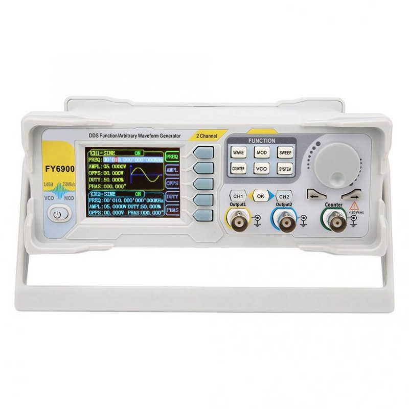 FY6900 デジタル信号発生器機能 任意波形メーター TF - Dual Channel Arbitrary Waveform Function Generator 60Mhz のレビューと価格