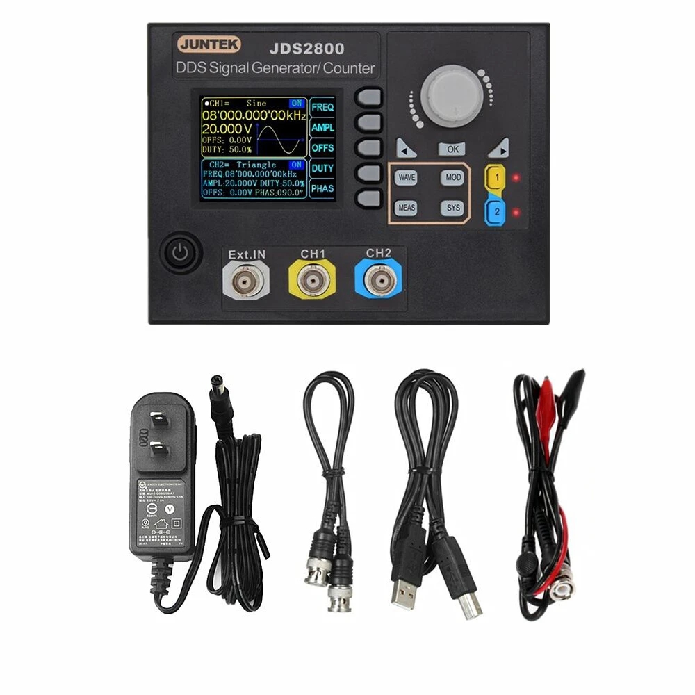 デュアルチャネル周波数計,デジタル制御,dds関数信号発生器 - Dual Channel Arbitrary Waveform Function Generator 60Mhz のレビューと価格